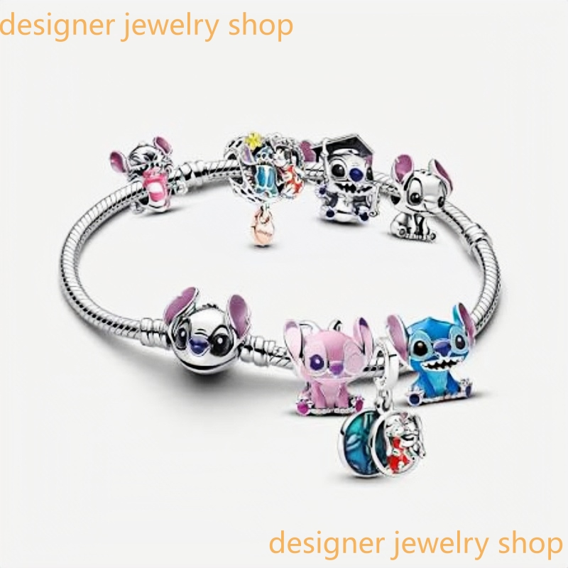 Designer Bracelet Charm Bracelet Silver Charm for Women Bracelet - Valentine's Day Gift: Cartoon Charms Bead Suitable for Original Bracelets