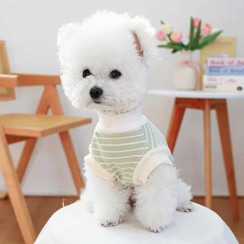 New 2025 Dog Striped Vest for Small Dogs Summer Thin Dog Clothes Breathable Puppy Shirt Cute Soft Cat Pullovers Pet Vest Clothes X250928