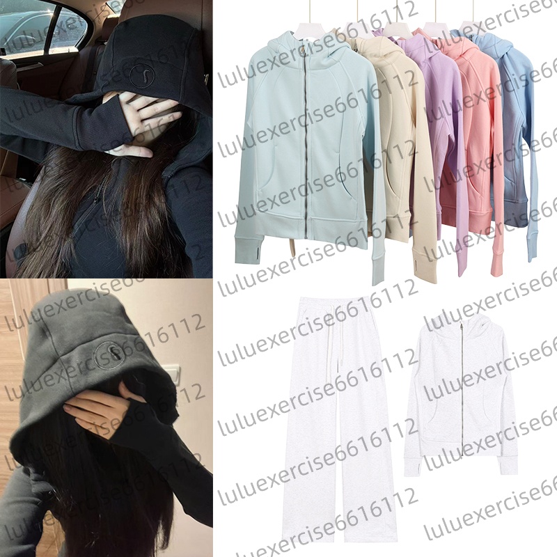 2 piece set Yoga gold zipper Gym Clothing Outfits Pant Women Full Zip Sportswear Workout Track Sweatshirt Running Coat with Pockets Outdoor jacket hoodie 987654