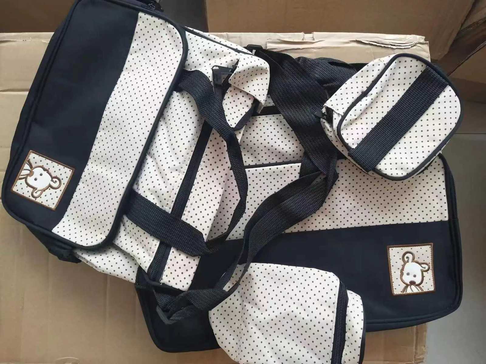 Five Piece Mommy Bag One Shoulder Oblique Straddle Mother Baby Bun Mother Bag Diaper BagXJ250928