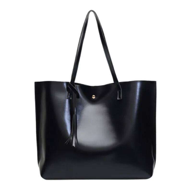 High Quality Women Messenger Bags Leather Casual Tassel Handbags Female Designer Vintage Big Size Tote Shoulder Bag bolsos