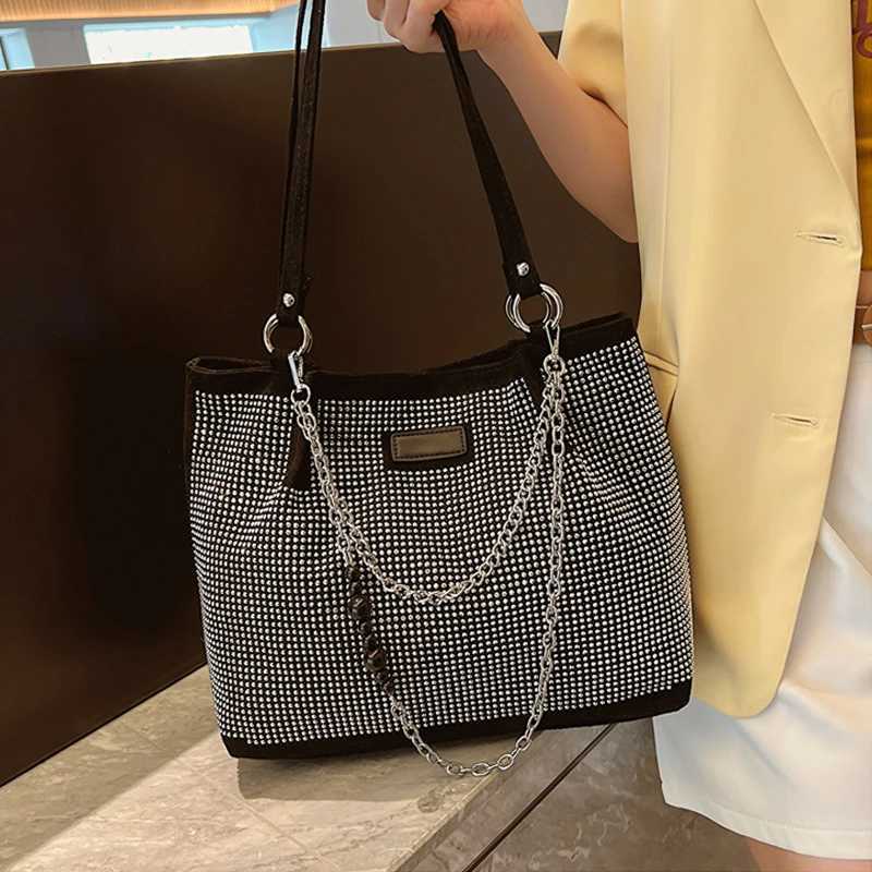 2024 High Quality Zippered Womens Bag Fashionable And Versatile Casual Sequin Handbag Large Capacity Trendy Shoulder Bag Z250928
