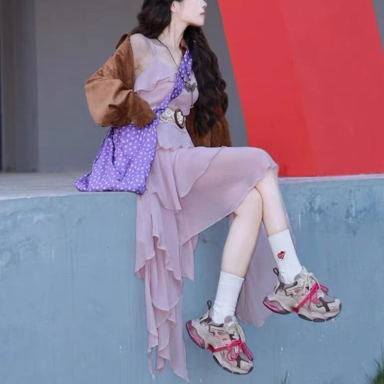 Fashion Designer Planet 2025 New Retro Dad Shoes Thick soled Women's Casual Shoes