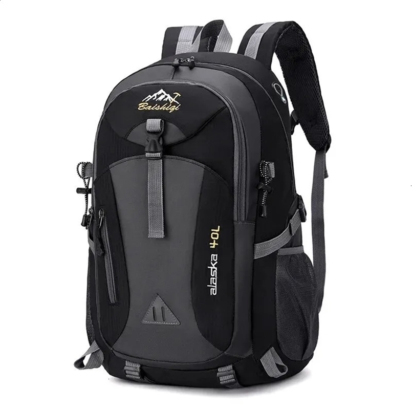Classic mens backpack nylon waterproof leisure outdoor travel hiking camping mountain sports bag 240730ZYl