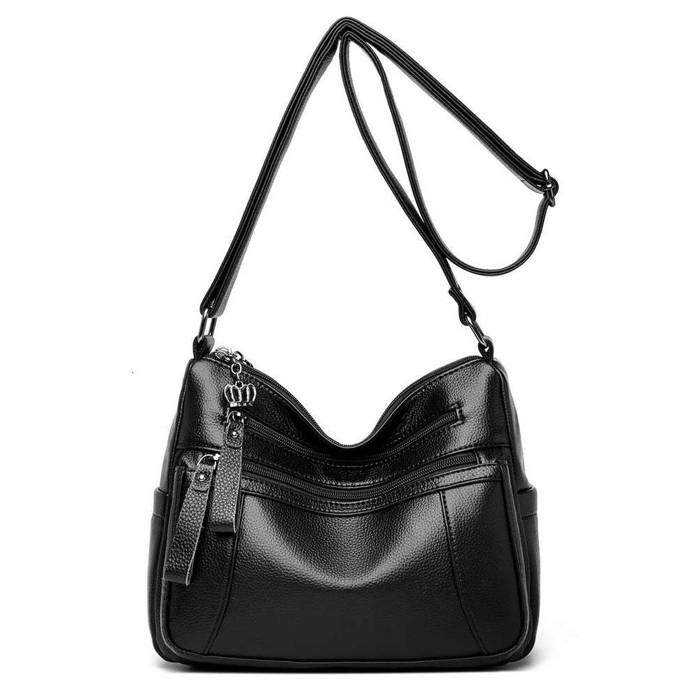designer bag Luxury bag Single Shoulder Crossbody Soft Leather Women's Trendy Fashion Middle-aged Mommy Bag Casual Style Simple