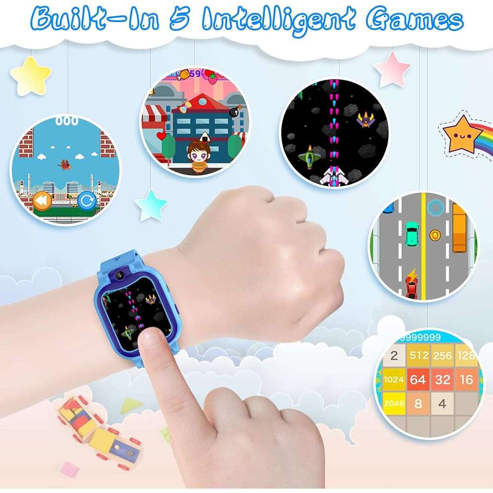 GYET Kids Smart 310 YearTouchscreen Children Digital Watch with Camera Mp3 Pedometer Games Boys Watches Toys Christmas Birthday Gifts Blue C251023