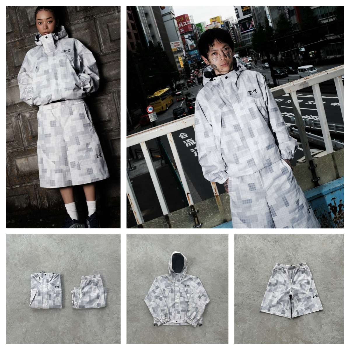 Men's Hoodies Mertra Luxurious Design Patchwork Checkered Sportswear Set Grey Hoodie Jacket UK Hooded Windbreaker Hip-hop Men And Women