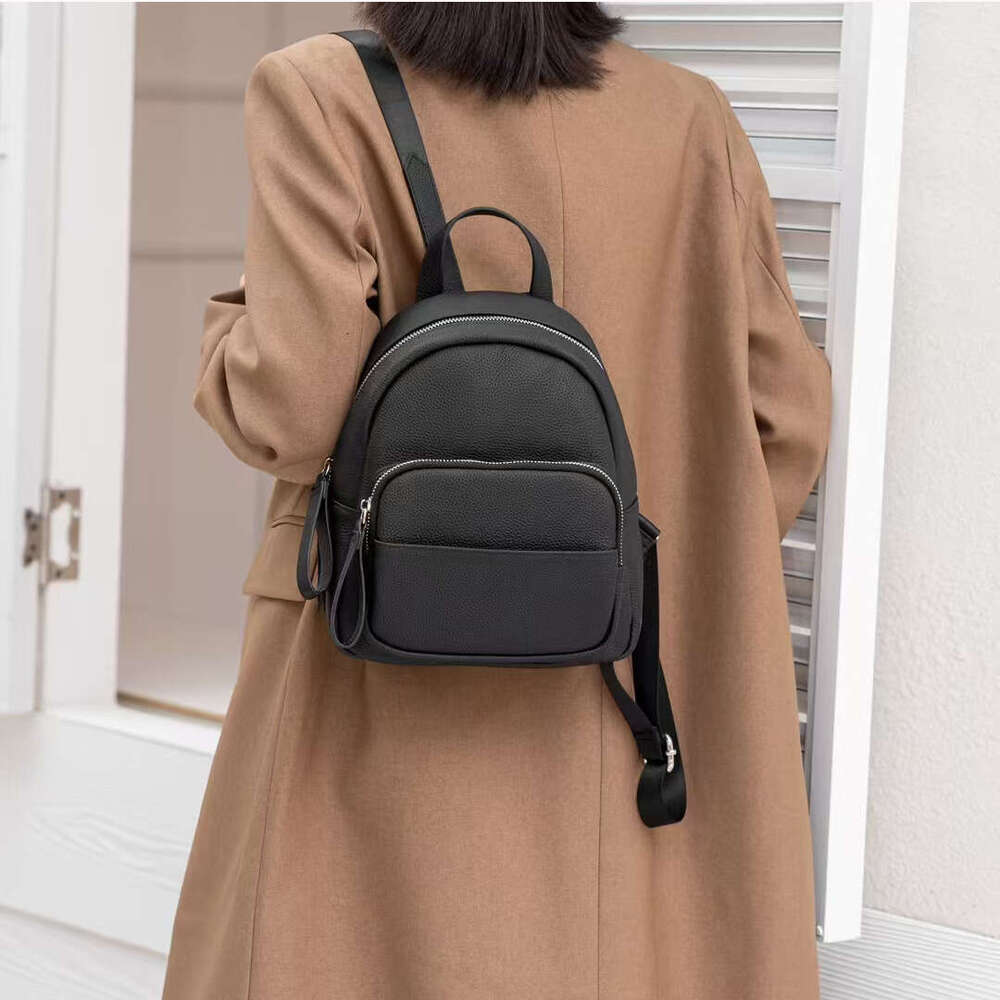 designer bag Luxury bag Top Layer Cowhide Togo Leather for Women, Simple Commuter Travel School Bag, Elegant Versatile Women's Backpack
