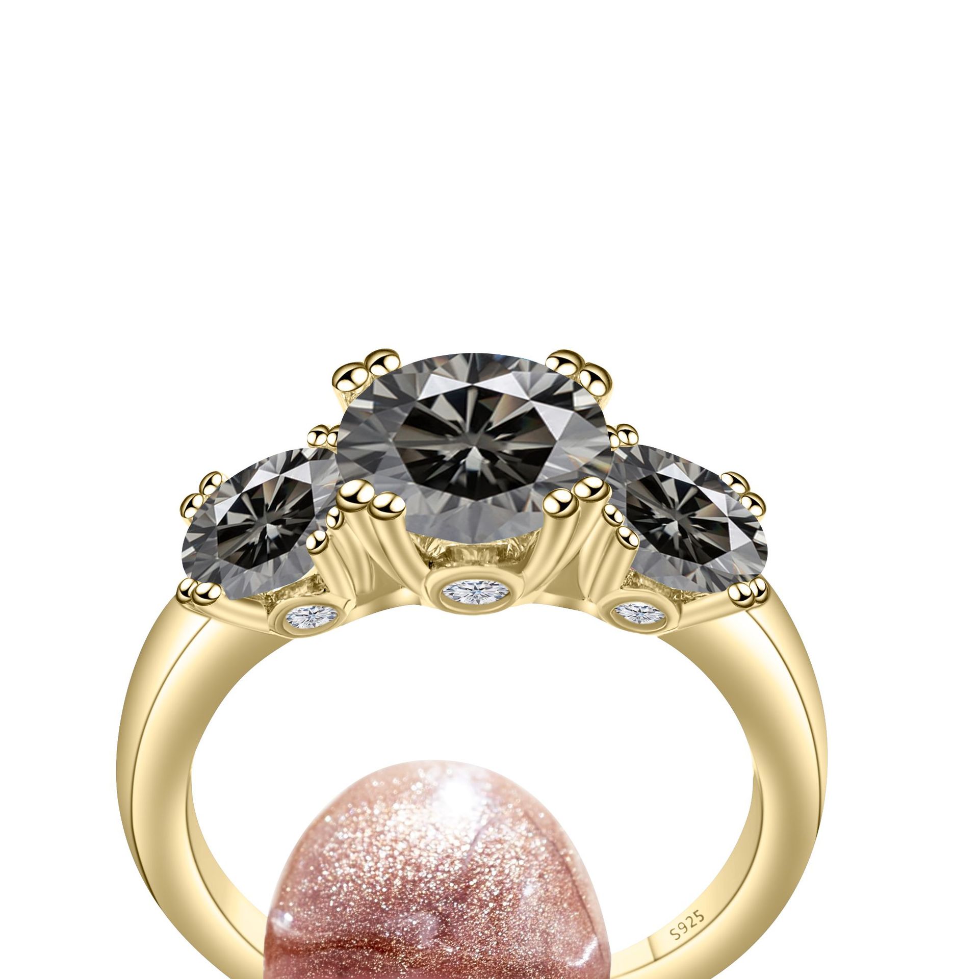 Rings designer for women engagement ring with box 5CT Silver Moissanite Ring, Colorful Zircon Ring, Women's Ring with GRA Certificate birthday gi