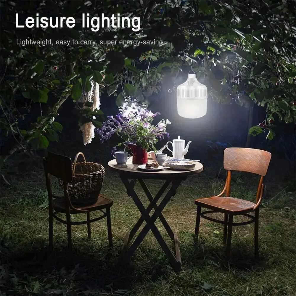 Usb Rechargeable Led Bulb Portable Camping Light Bulb Emergency Lighting Flashlight Lights Outdoor Picnics Hanging Tent Light C250928