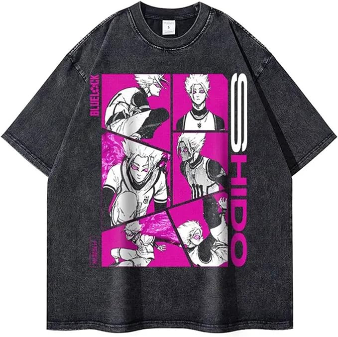 European & American Washed Vintage Short-Sleeve T-Shirt - American Retro Anime Short-Sleeve T - TT8211