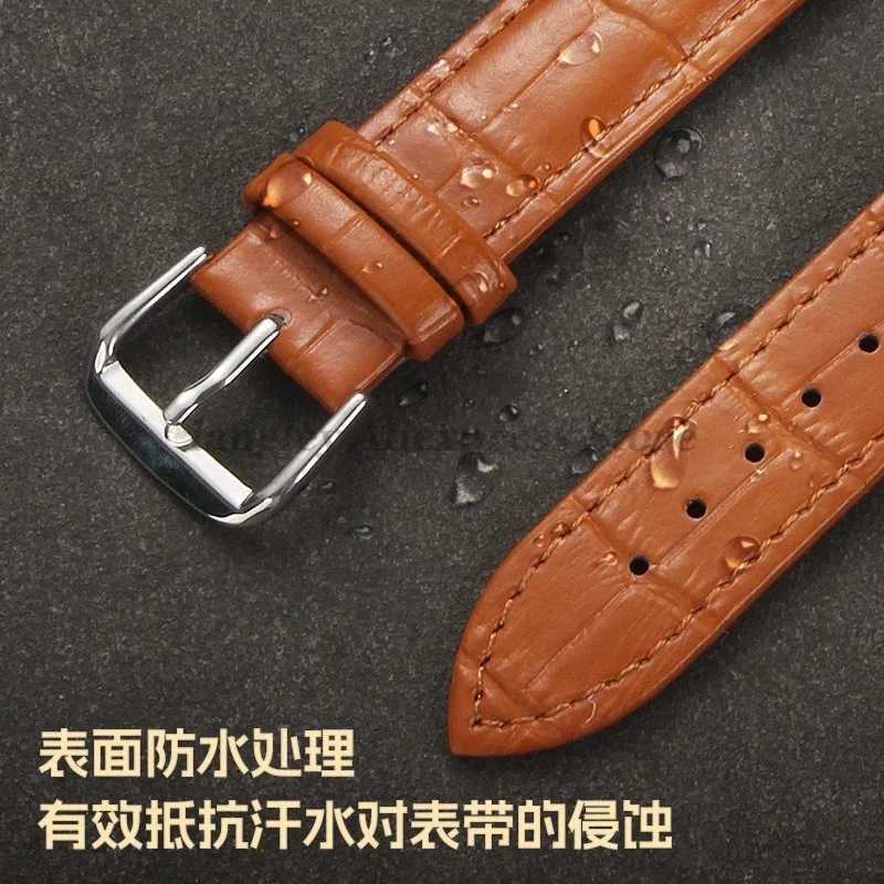 Genuine Calfskin Leather Watch Strap Slub Pattern Bracelet 121314151617181920212224mm Universal Watchband Accessories W250928