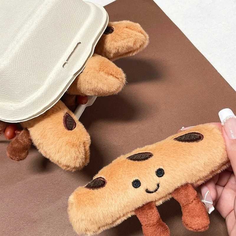 Plush Pendant with High Appearance Cute Bread Strips Cartoon Dolls Bags Hanging Accessories Keychains Sticks Food DollsXJ250928