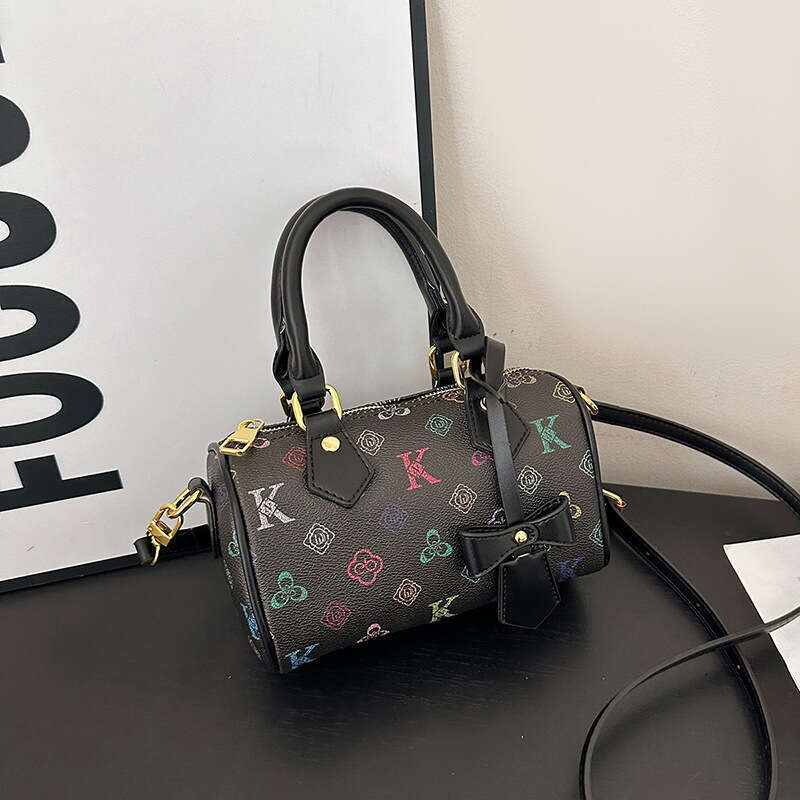 Designer Bags Fashion Luxury Bags for Women Pillow 2025 New Pattern Printed Cylinder Bag Shoulder Crossbody Bag for Women