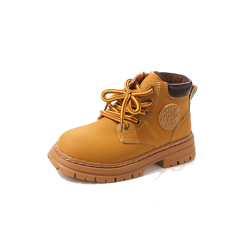 New Yellow Children's Classic Martin Boots Boys' Yellow Boots Outdoor Style Girls' Fashion Cool Boots Grassland Short Boots Designer Sh