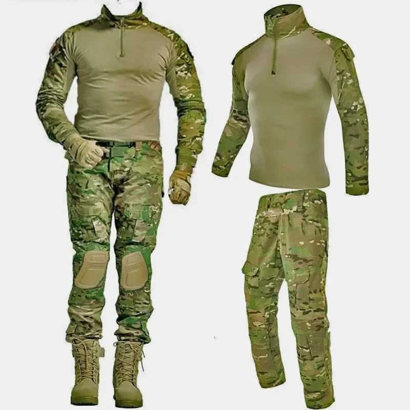 Wear Resistant Uniform Suits Outdoor Training Suit Hunting Shirts Waterproof Pants Paintball Sets Hiking Pant Men Clothes W250928