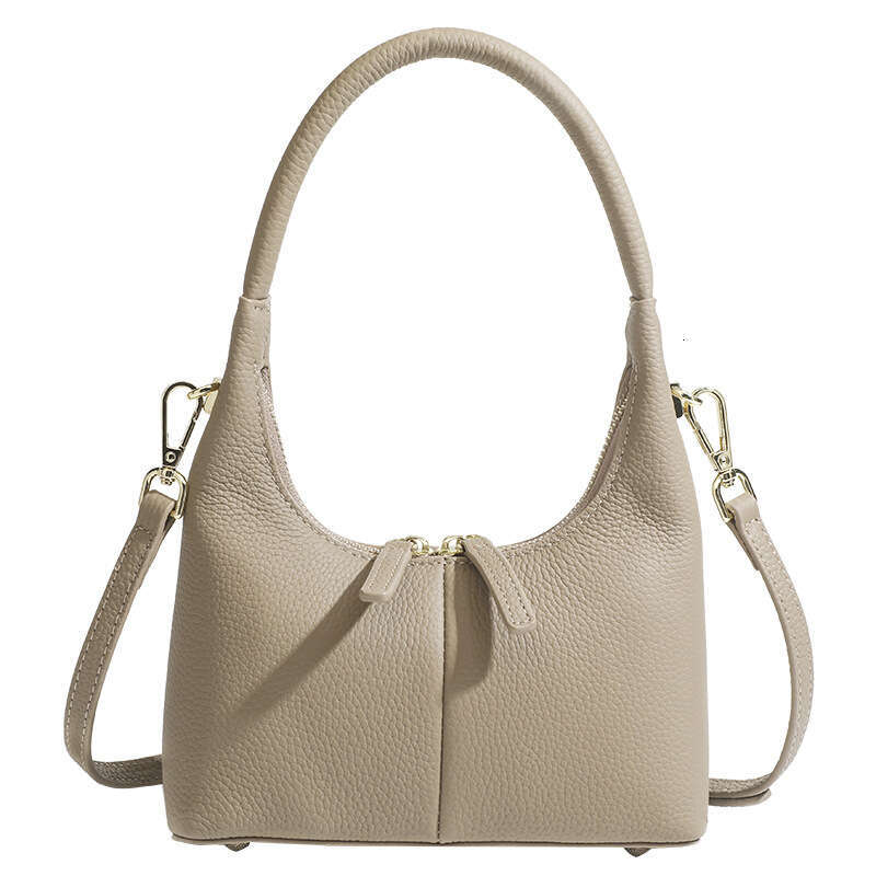 designer bag Luxury bag Cowhide Niche Design Handbag Elegant Underarm Small Versatile Crescent Shape Women's Bag