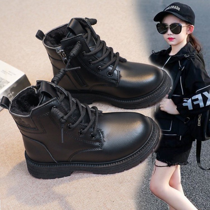 Spring and Autumn New Boys and Girls Martin Boots Children's Versatile Black Short Boots Fashion Children's Fashion Show Trendy Boots Design
