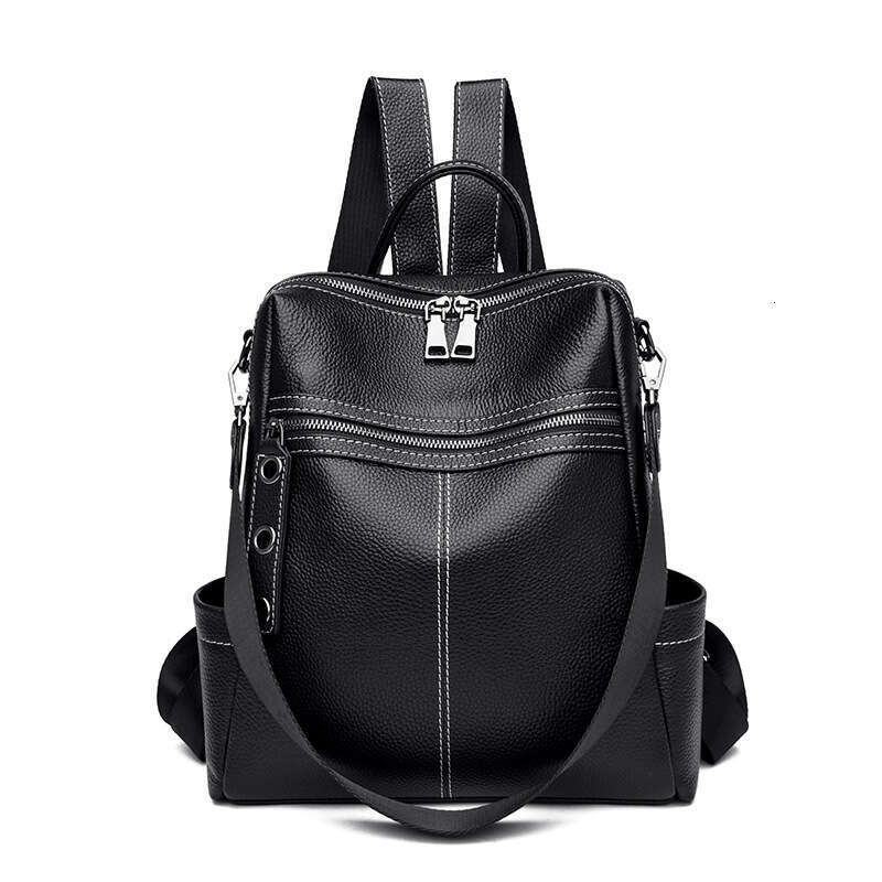 designer bag Luxury bag Genuine Leather Backpack Korean Version New Large Capacity High-end Simple Fashion Women's Bag