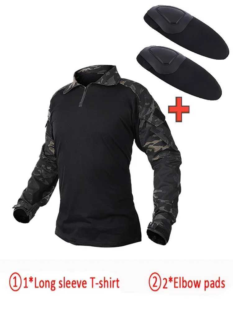 Men Paintball Clothing Uniform Tactical Camouflage Hunting Shirts Pants ElbowKnee Pads Suits W250928