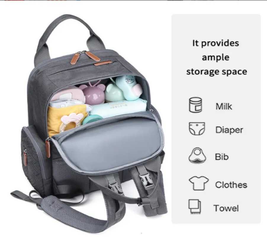 Diaper Backpack Mother Baby Bag New Fashion Backpack Large Capaci Waterproof MultiFunctional Diaper Bag StrollerXJ250928