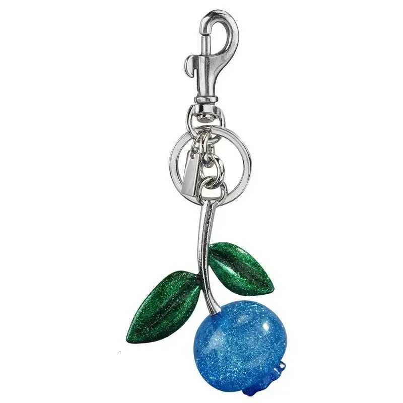 Luxury Bag blueberry pendant crystal blueberry keychain pendant crossborder fruit pendant bag pendant Y250929as