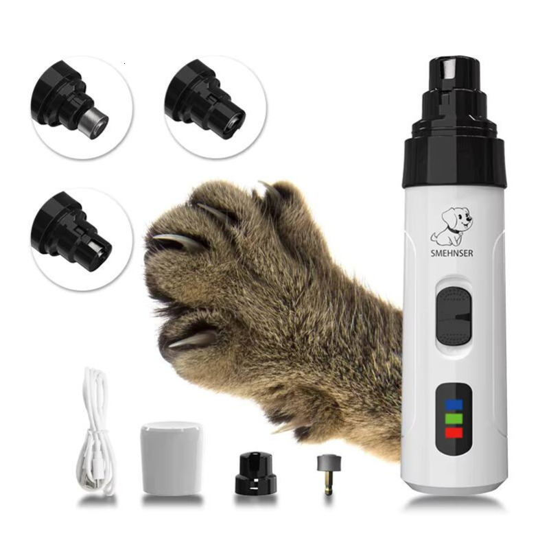 Low Noise Design Cat Easy Use Convenient Function Scissors Trimmer Rechargeable Power Box Electric Pet Dog Nail Grinding hine