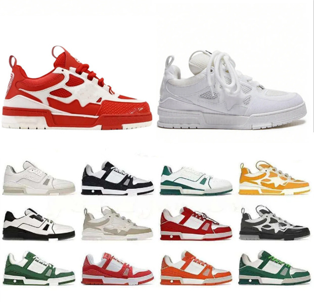 Top Skate Shoes Original packaging box Designer Trainers High Quality Men and Women Sneakers Lace-up Low-top Sports Breathable Black White With Box