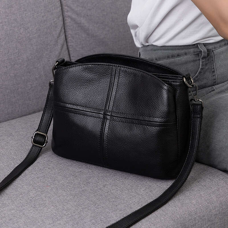 designer bag Luxury bag Pure Cowhide Handbag New Fashion Genuine Women's Simple Elegant Soft Leather Shell Single Shoulder Crossbody Bag