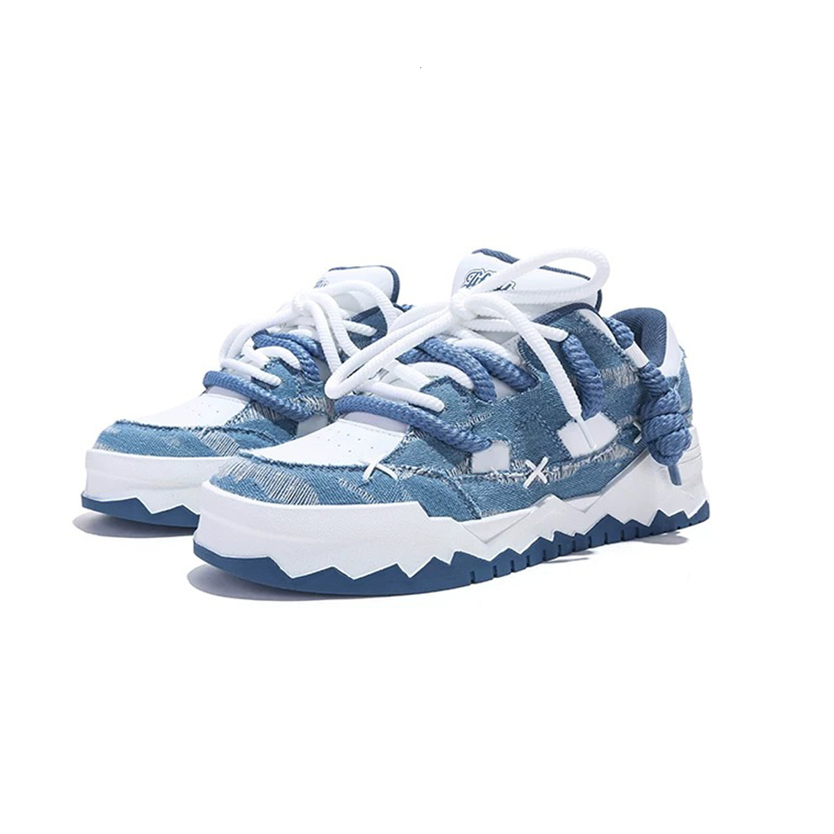 Jifffly Designer Men's Sneakers Trendy Denim Sneakers Women's Running Shoes Luxury Shoes Comfortable Breathable Anti-slip And Wear-resistant