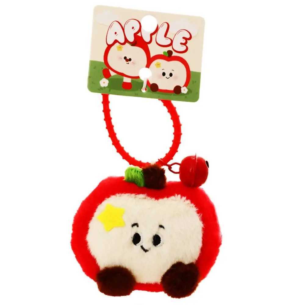 Creative Cartoon Fruit Cartoon Key Chains Plush Red Key Rings Kawaii Cute Bag Pendant GiftsXJ250928