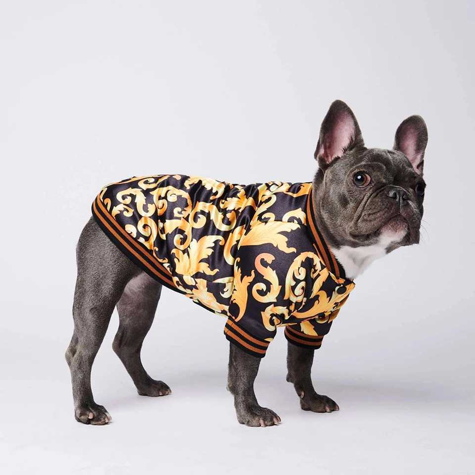 NONOR Gold Embroidery Dog et Coat Warm Dog Clothes for French Bulldog Puppy Outfit Cotton Dogs et Ropa Para Perro X250928