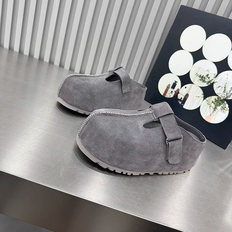 2025 New Arrival Comfortable Breathable Plain Color Thick Sole Casual Slippers Outdoor Commute Convenient High Quality Slippers Grey Camel Beige