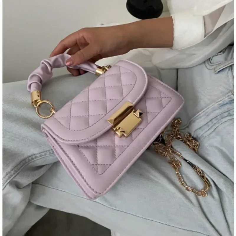 Women PU Leather Shoulder Bags Small Messenger Designer Female 2024 New Fashion Chain Rhomboid Crossbody Bag Ladies Mini Handbag Z250928