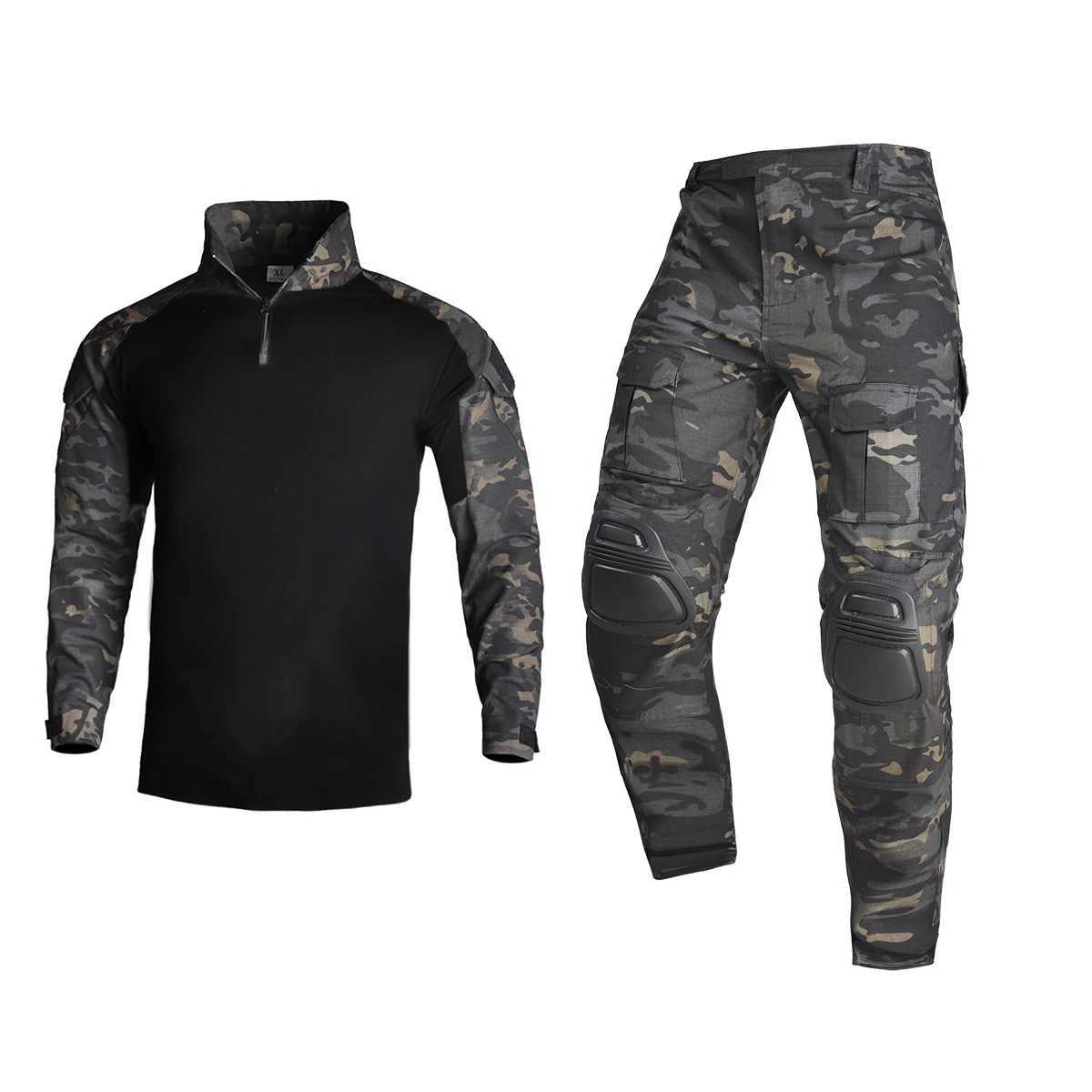 Tactical Uniform Clothes Suits Training Suit Camo Shirts Hunting Clothing Outdoor Waterproof Pants Paintball Pant Men W250928
