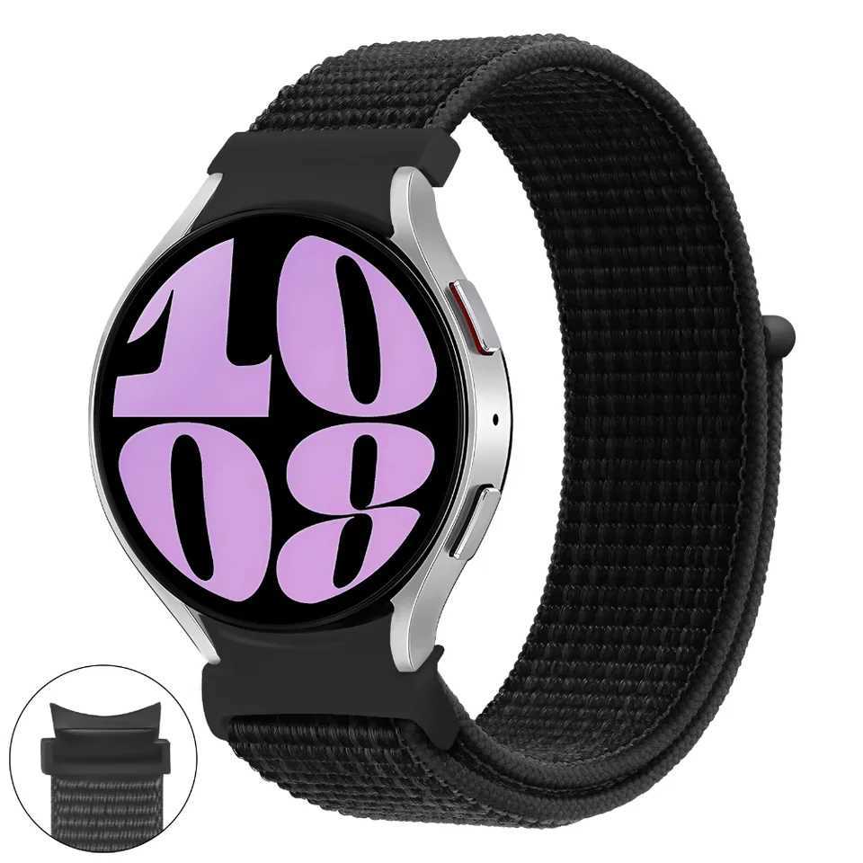 Nylon strap for Samsung Galaxy Watch 7 6 5 4 40mm 44mm No Gaps Breathable wristband for Galaxy watch 6 4 Classic 47mm 43mm 46mm W250928