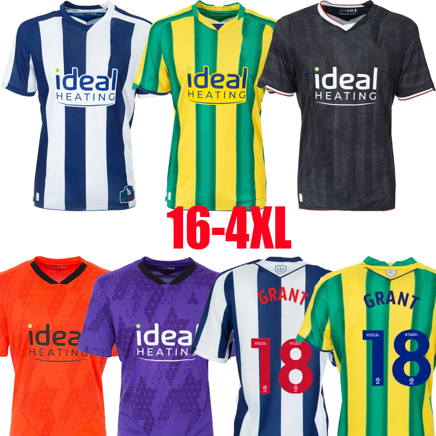 25 26 West Bromwichs Albions Soccer Jerseys 2025 2026 WBA Kits West Brom Football Shirt The Baggies Kits WALLACE JOSH MAJA FELLOWS GRANT Men Kids Kit Uniform