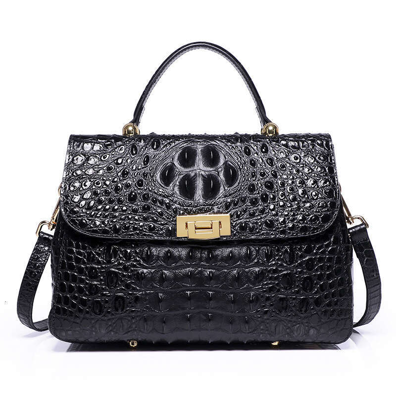 designer bag Luxury bag New Crocodile Pattern Women's Genuine Leather Ladies Shoulder Crossbody Bag Top Layer Cowhide Handbag