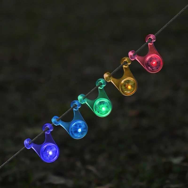 110pcs Waterproof AntiFall Warning LED Tent String Rope Hanging Lights Outdoor Camping Mini Flashlight Warning Safety Lamp C250928