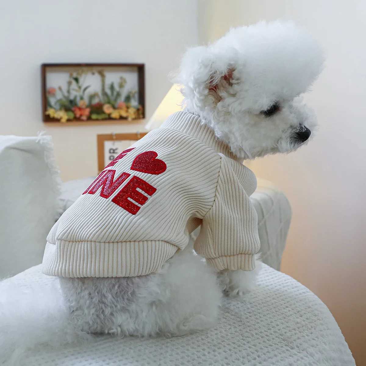 Hearts Round Neck Dog Clothes Dog Costume Puppy Clothes Pet Clothes Dog Clothes for Small Dogs X250928