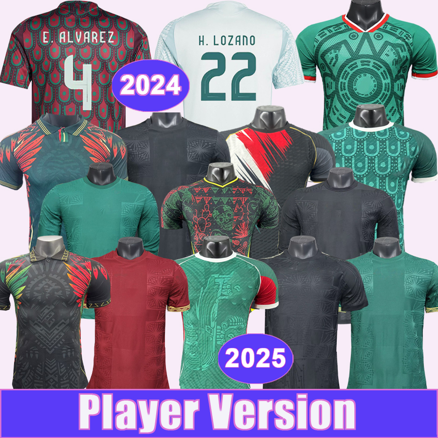 24 25 26 MeXIco Mens Player Soccer Jerseys RODRIGUEZ ARAUJO G.OCHOA E.SANCHEZ S. GIMENEZ Home Away Special editions Football Shirts Uniforms