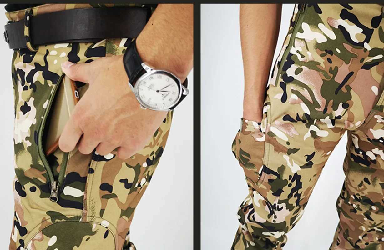 Soft Shell Tactical Training Army Outdoor Winter Wear Fur Thickened Waterproof Windproof Skiing Fishing Charge Suit Set W250928