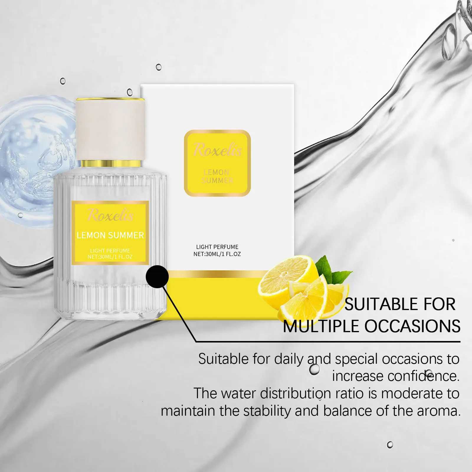 Roxelis 30ml Lemon Dating Perfume spray Summer Lasting Scent Elegant Glamour Lady Gifts Light Fragrance Charming Perfume M250928