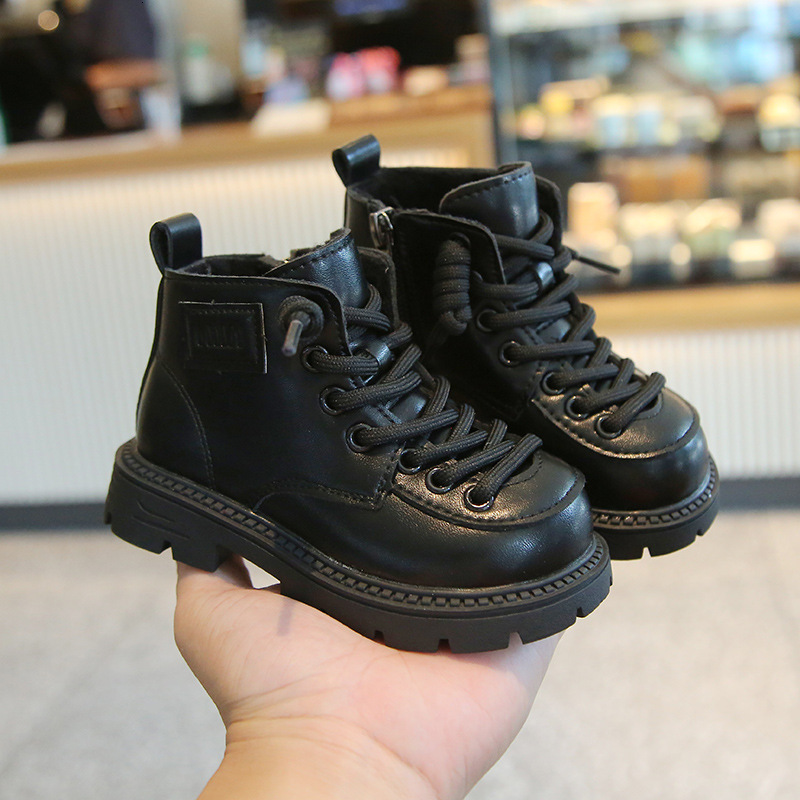 Autumn and winter new fashionable children's shoes, comfortable Martin boots for boys and girls, short boots, trendy snow boots, versatile boots,