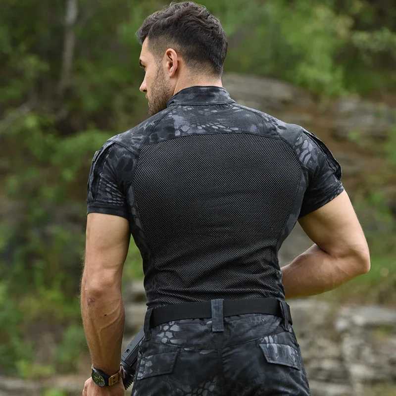 Tactical Shirts Camo Uniform Male Suits Outdoor Suit Hunting Clothes Men Clothing ShirtCargo Pants Knee Pad Breathable W250928
