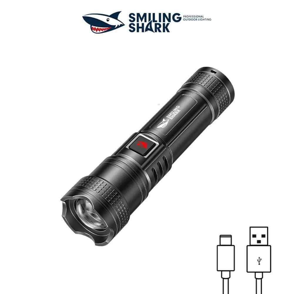 Ultra Light Mini LED Flashlight Fast Charging 5 Lighting Modes Telescopic Zoom High Brightness for Outdoor Camping Travel D250928