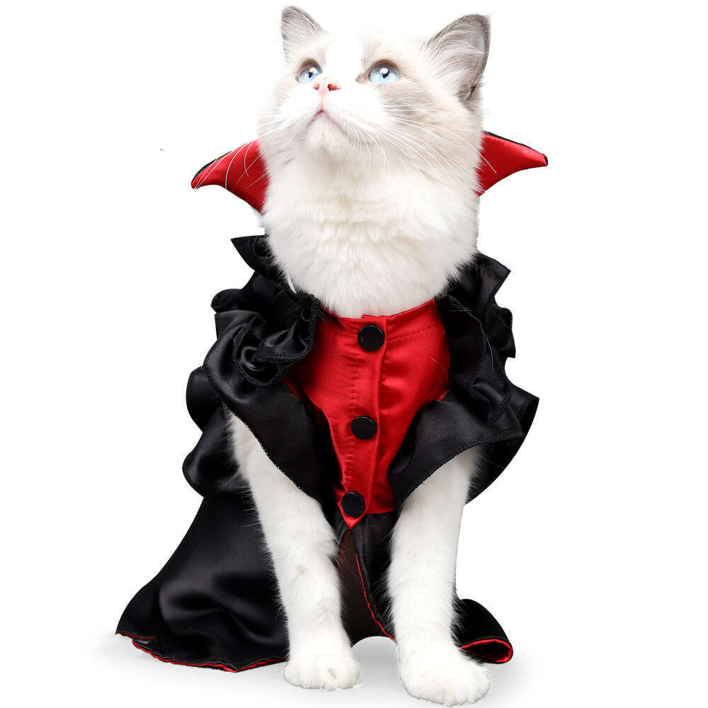 Cat Clothes Halloween Vampire Bat Funny Props Decoration Pet Costumes