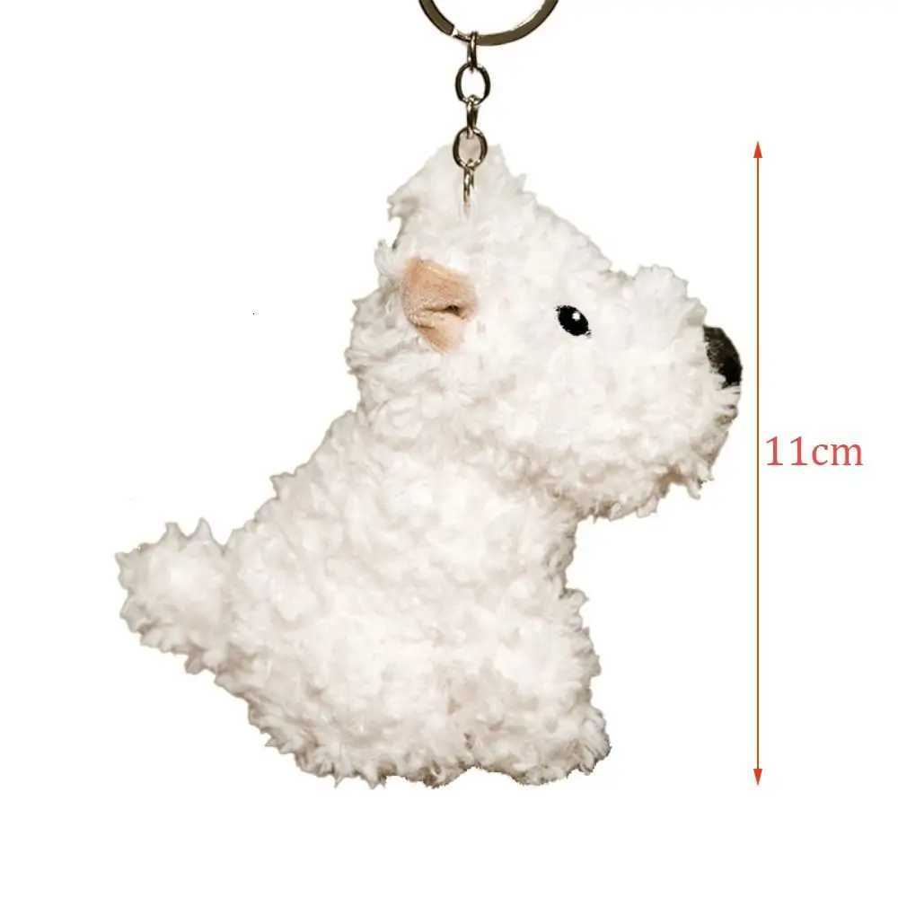 Plush Pendant Cute West Highlands Plush Puppy Doll Cartoon Pendant Doll Keychain Bag Pendant Kids Gifts KawaiiXJ250928