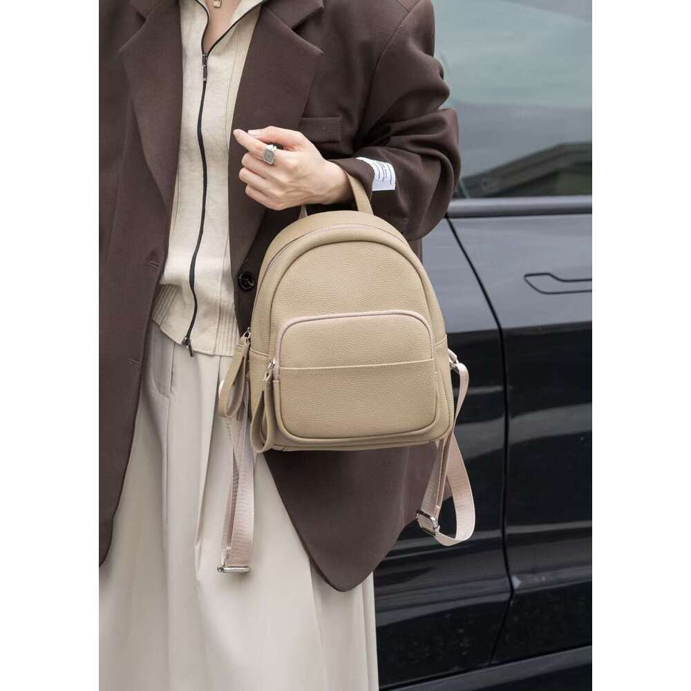 designer bag Luxury bag Top Layer Cowhide Togo Leather for Women, Simple Commuter Travel School Bag, Elegant Versatile Women's Backpack
