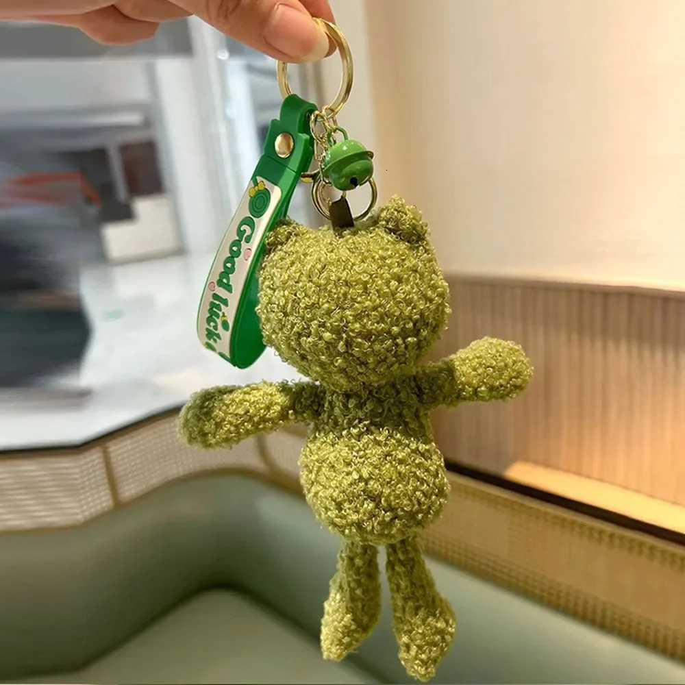 Cute Cartoon Frog Plush Doll Keychain Creative Personality Doll Backpack Car Pendant GiftXJ250928